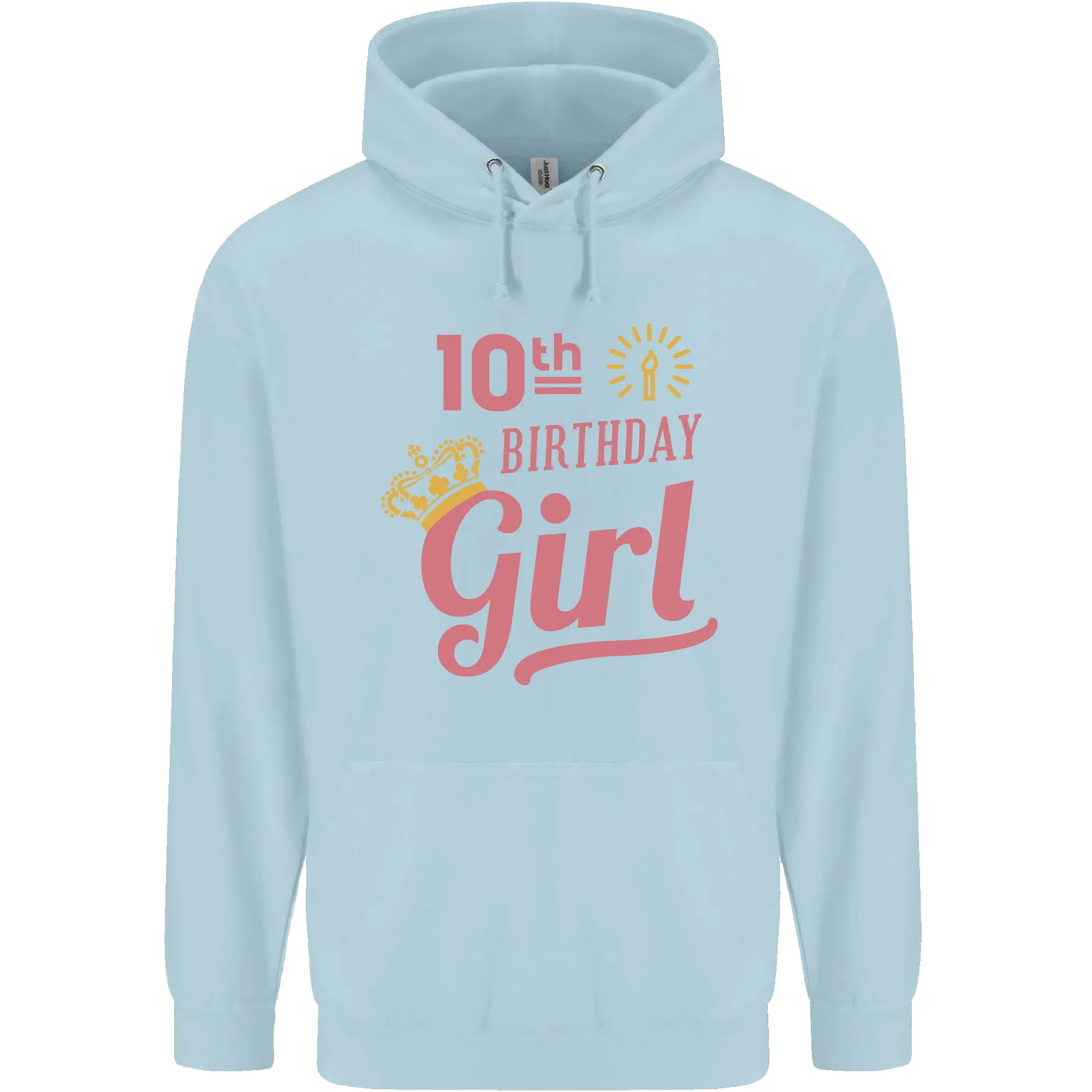 10th Birthday Girl 10 Year Old Princess Childrens Kids Hoodie