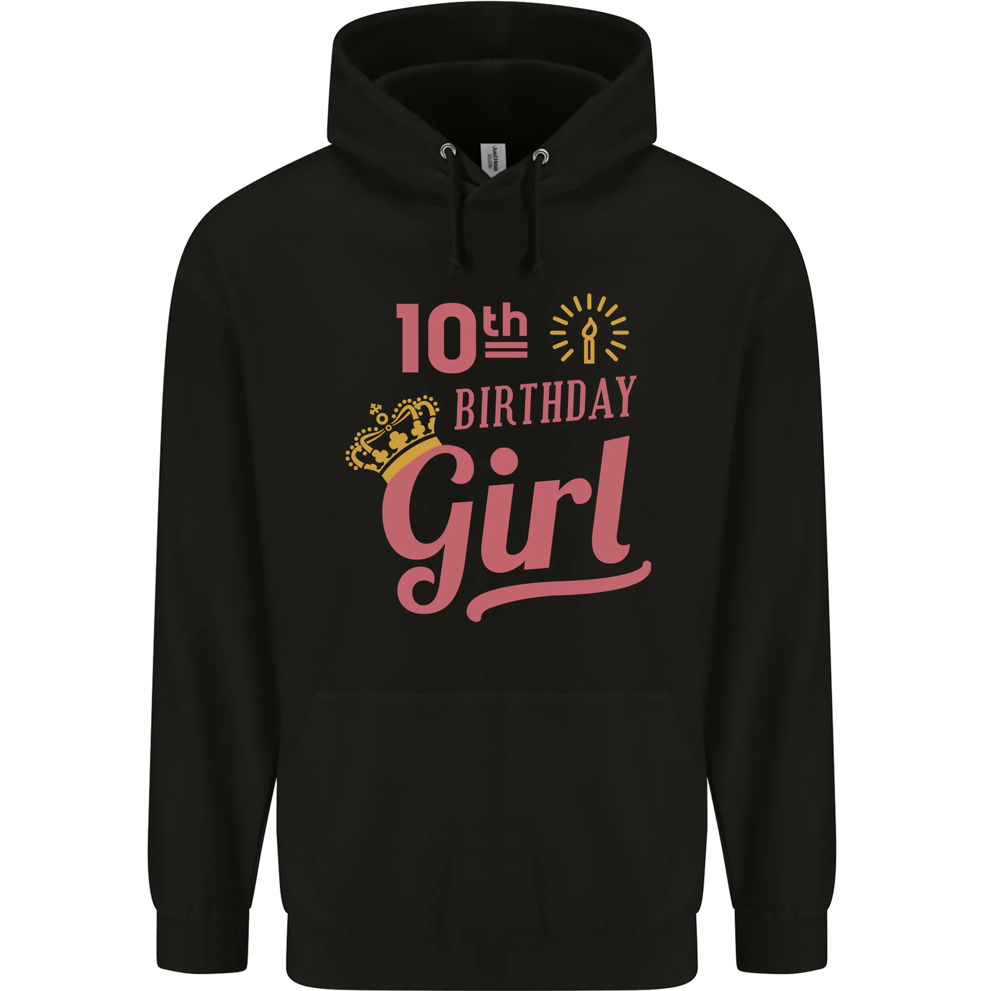 10th Birthday Girl 10 Year Old Princess Childrens Kids Hoodie