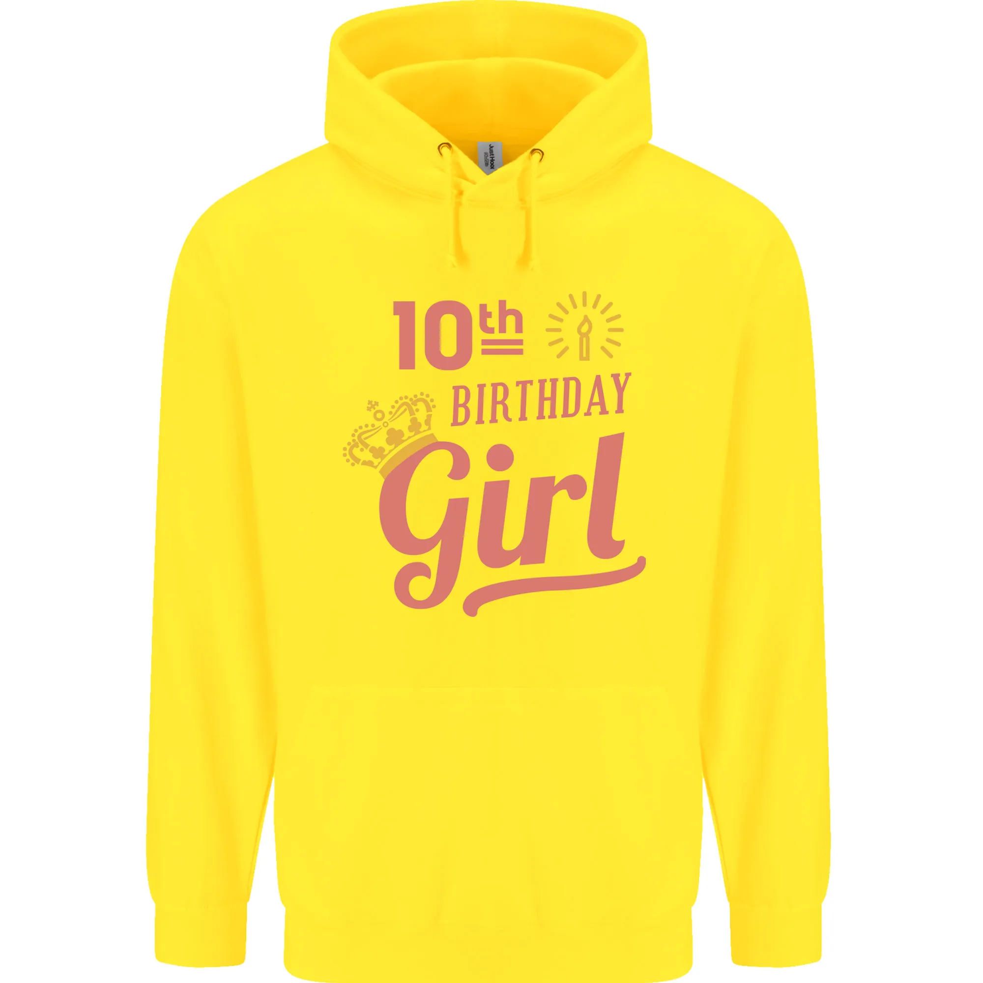 10th Birthday Girl 10 Year Old Princess Childrens Kids Hoodie