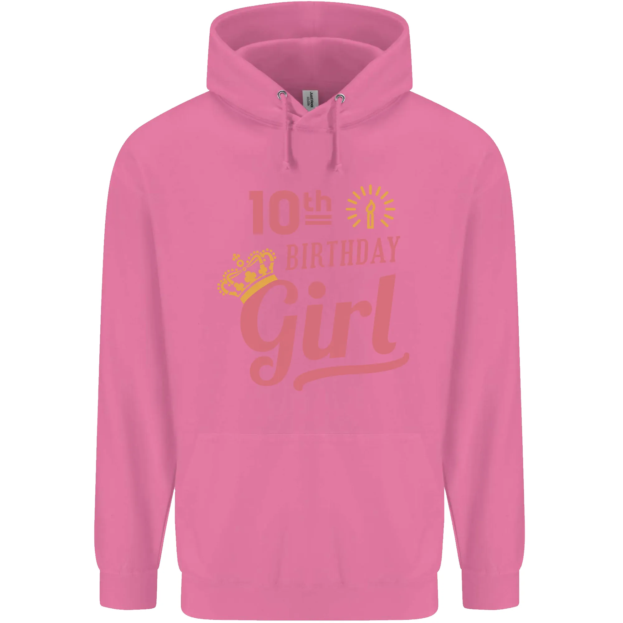 10th Birthday Girl 10 Year Old Princess Childrens Kids Hoodie