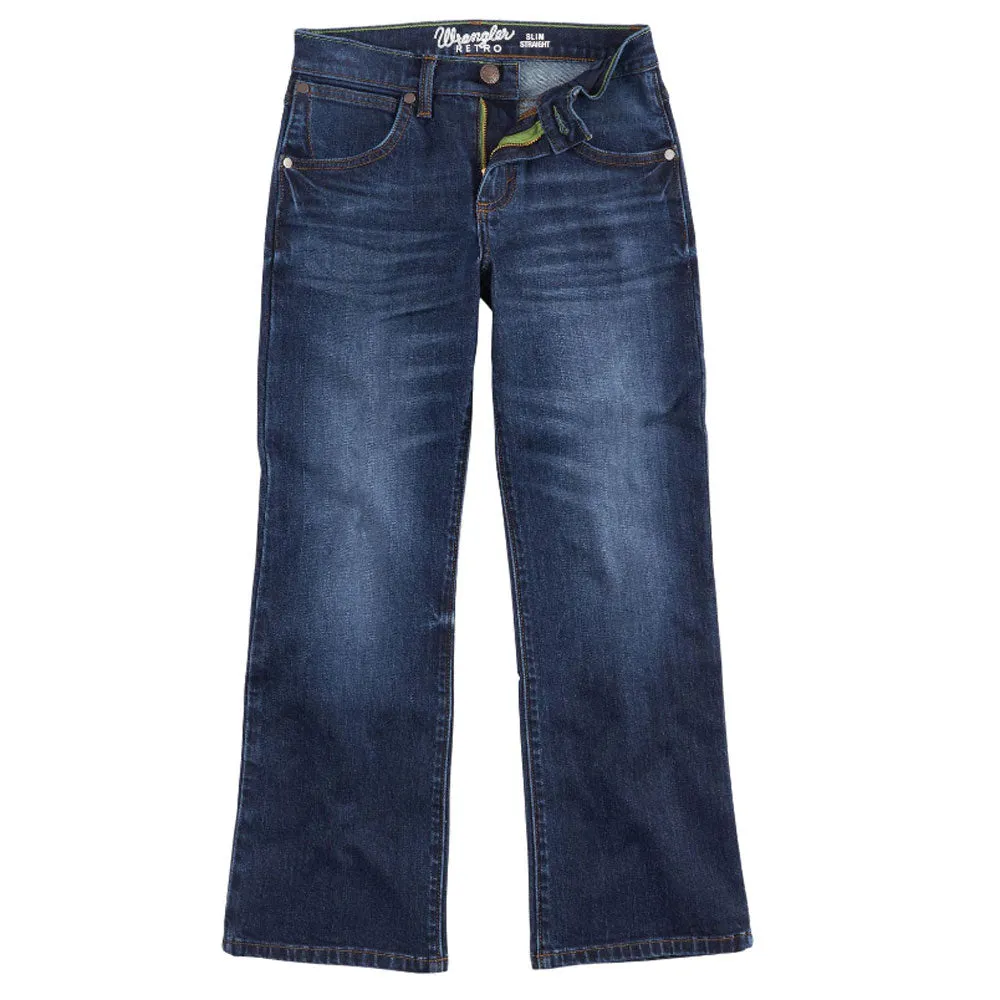 2317826 Wrangler Boy's Retro Relaxed Boot Cut Jean - Arvada