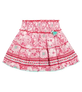 Ariel Floral Skirt Poupette St Barth, Pink