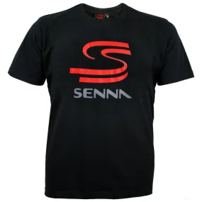 Ayrton Senna Kids T-shirt, Double S, Black, 2020