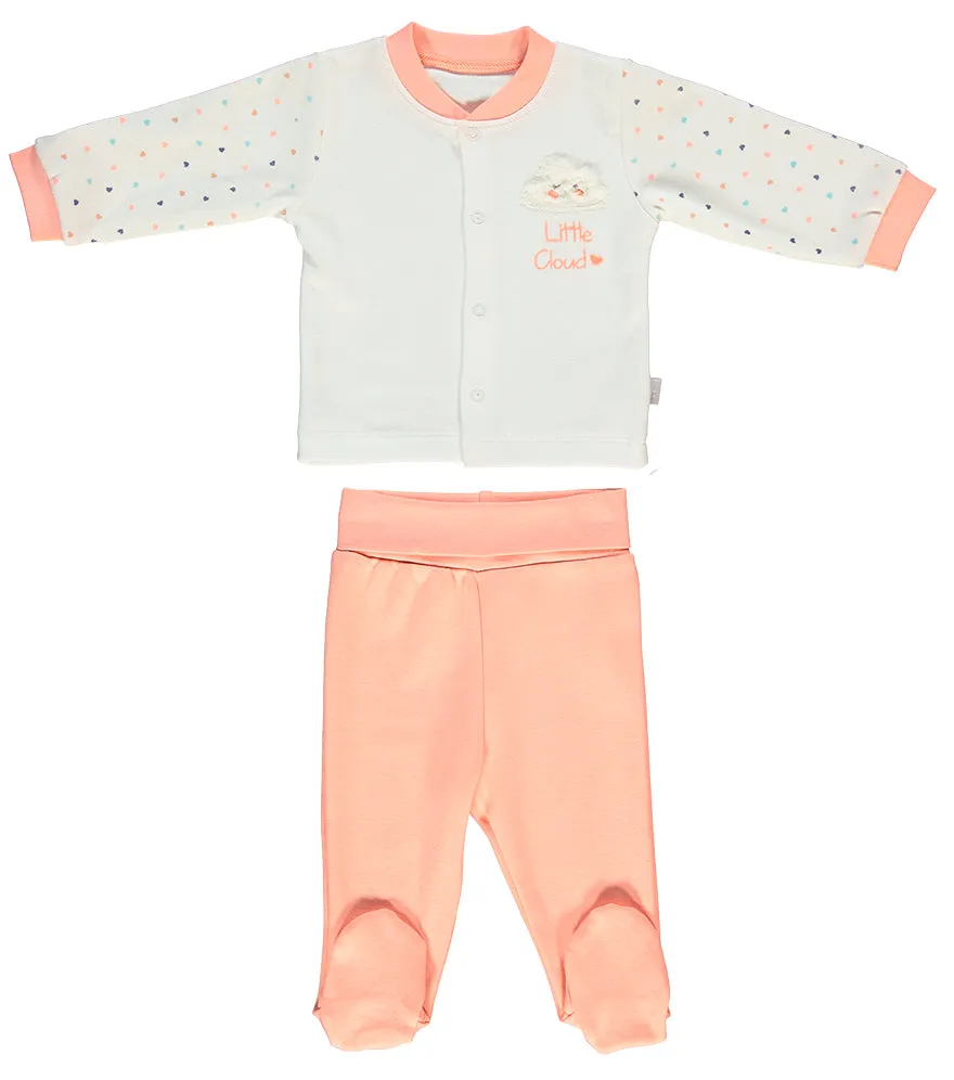 Bebetto Top And Leggings Set Little Cloud 2-Piece (0-9mths)