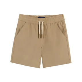 Beige Boys Short with Tie Drawstring