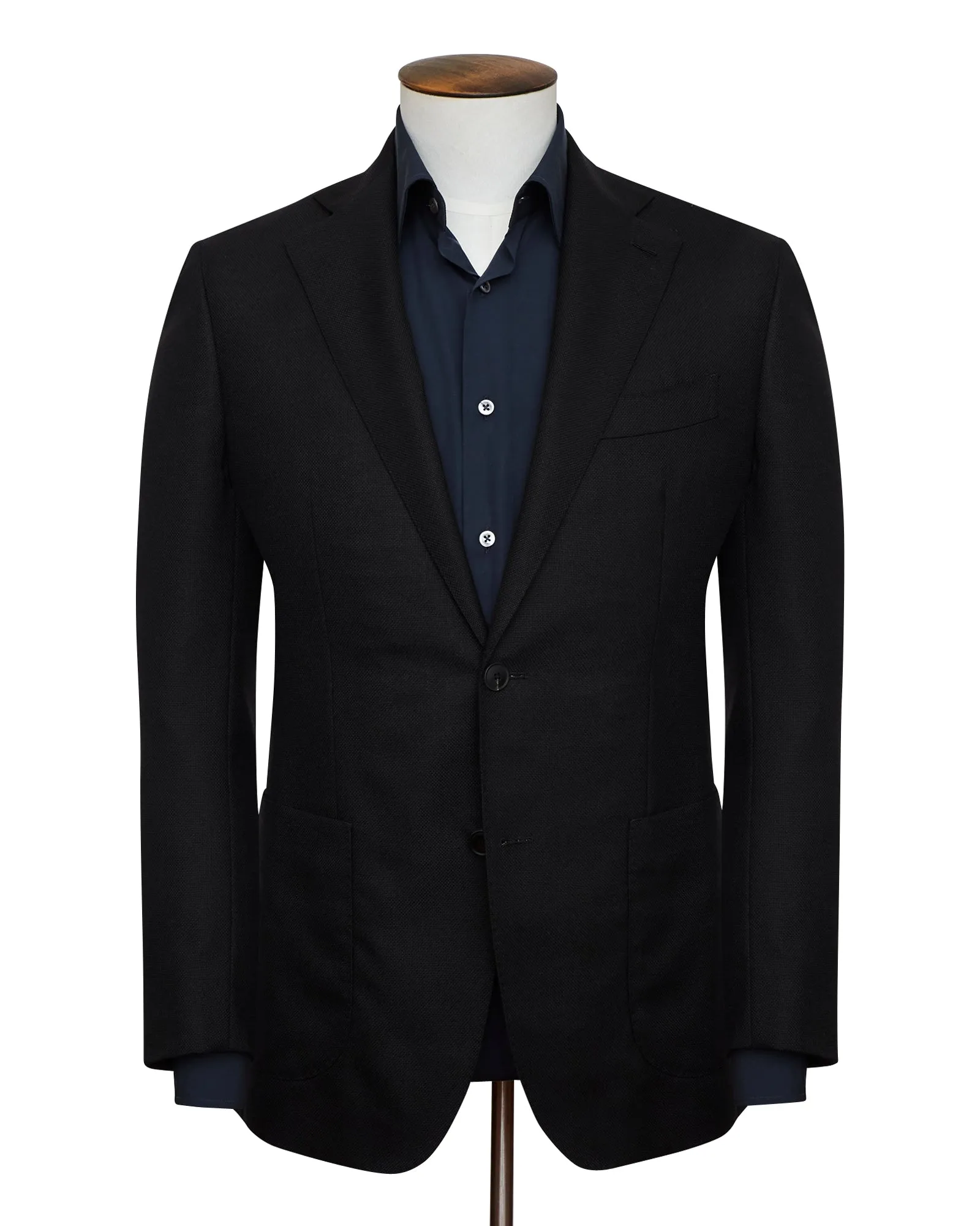 Black Wool & Mohair Blazer