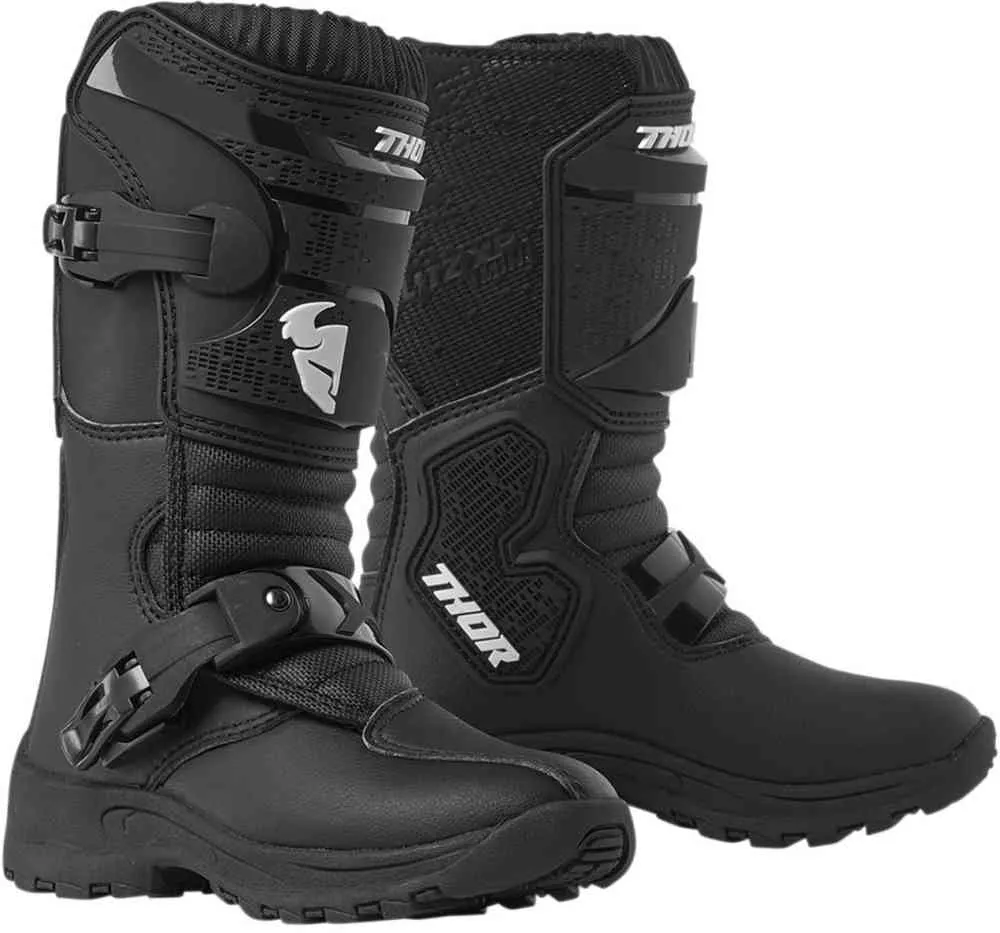 Blitz XP Mini Thor Children's Motocross Boots, Black