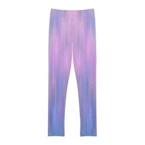 Blue & Purple Metalic - Inovax Youth Full-Length Leggings