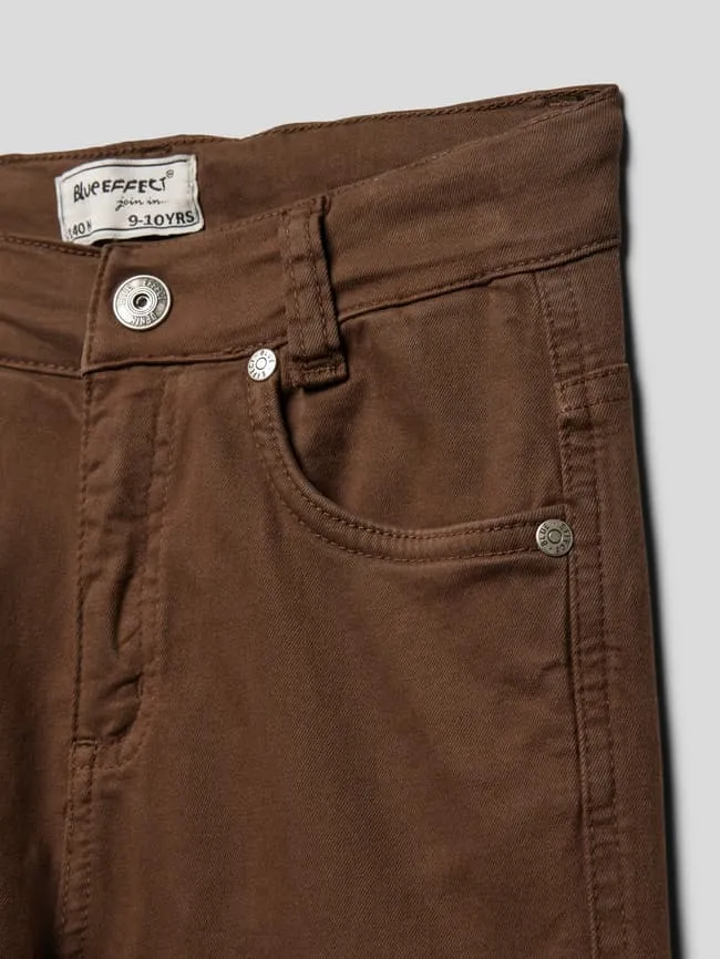 Blue Effect stretch cargo pants, chocolate brown