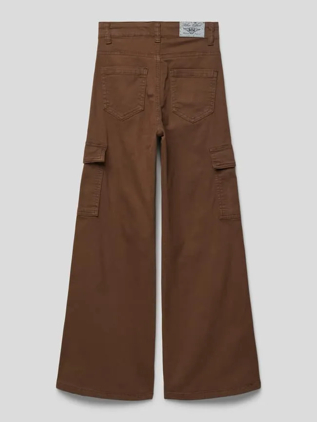 Blue Effect stretch cargo pants, chocolate brown