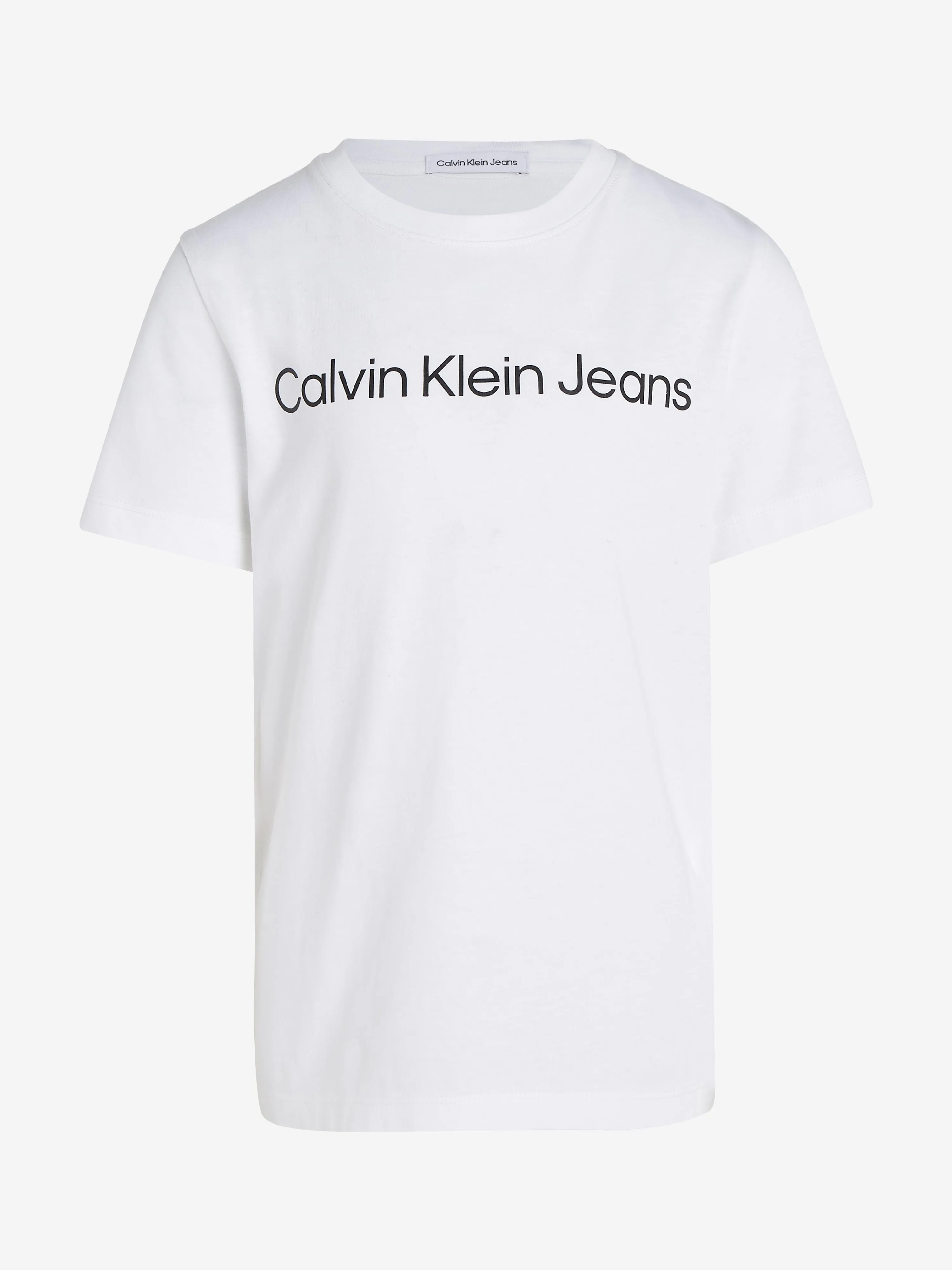 Calvin Klein Kids Logo T-Shirt in White