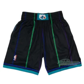 Charlotte Hornets 1992-93 Hardwood Classics Black NBA Shorts by Mitchell & Ness