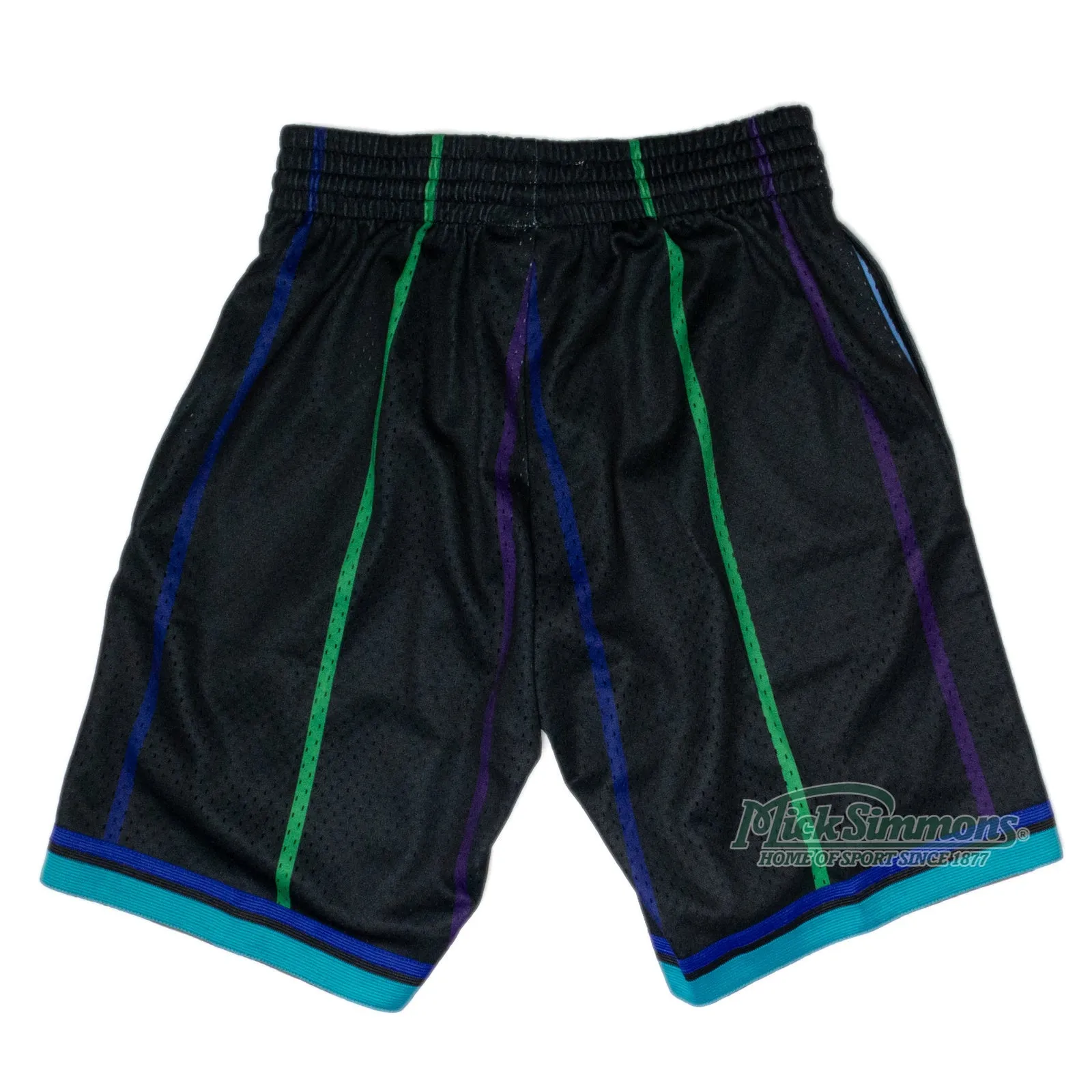 Charlotte Hornets 1992-93 Hardwood Classics Black NBA Shorts by Mitchell & Ness