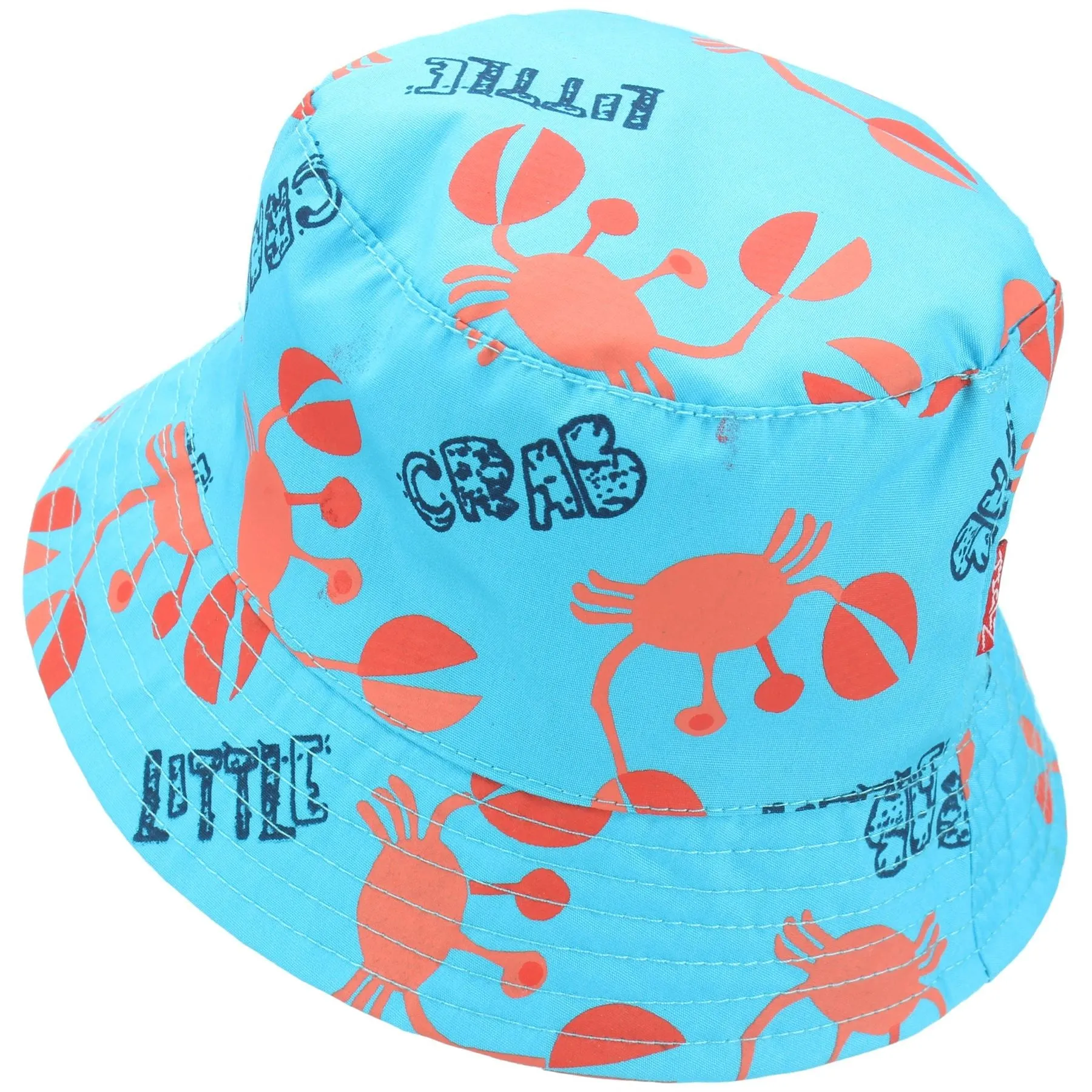 Children's Printed Bucket Hat - Crab