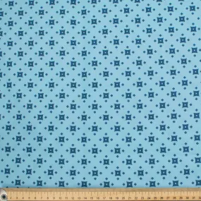 Country Side Collection #25 Blue Geometric Cotton Prints