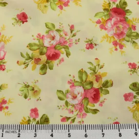 Cream Posy Floral Cotton Print