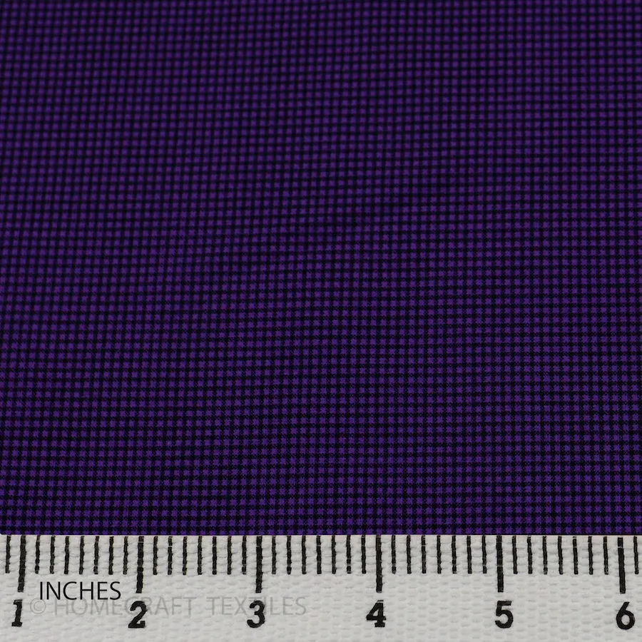 Dark Purple Micro Check Cotton Print