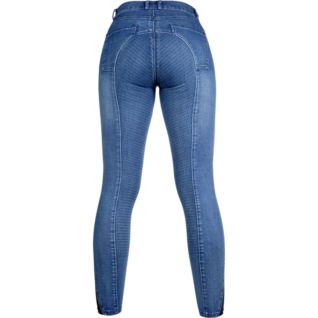 Denim Breeches with Silicone Full Seat