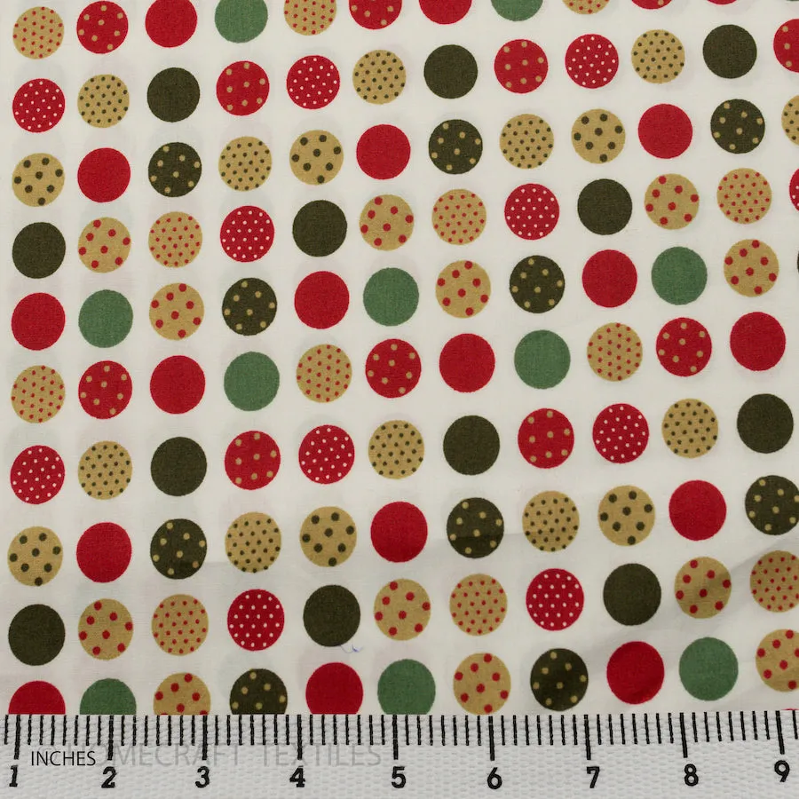 Festive Polka Spots Cotton Print