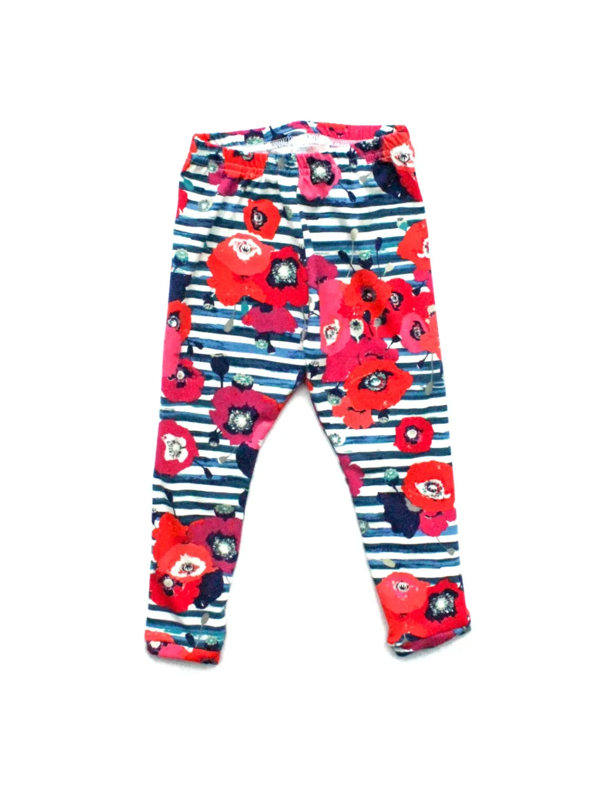 Flowers & Stripes Leggings