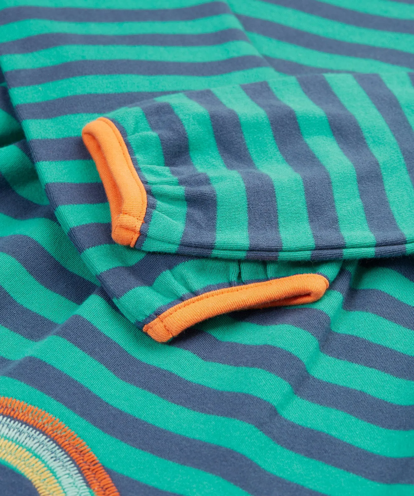 Frugi Dolcie Dress - Iguana Stripe/Tiger