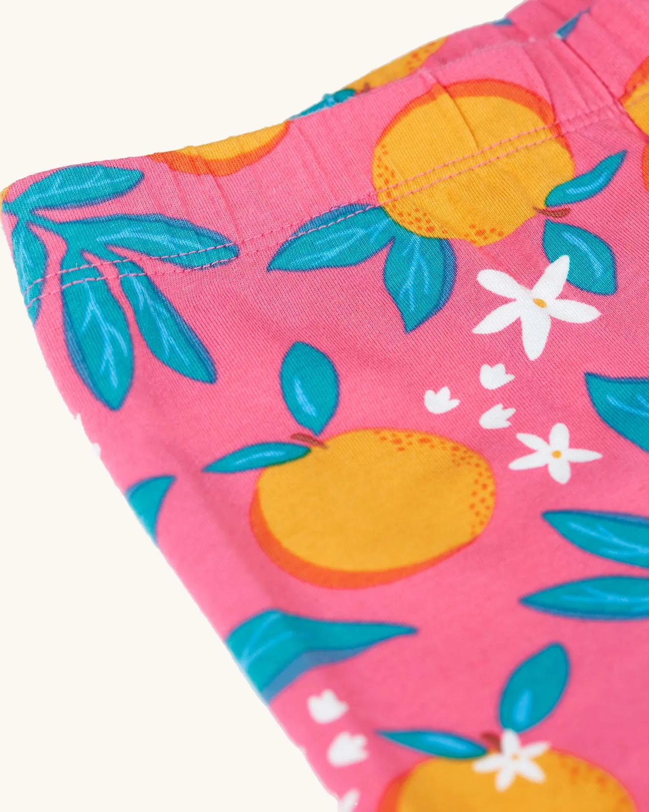 Frugi Organic Laurie Shorts Orange Blossom / Tangerine - 2 Pack