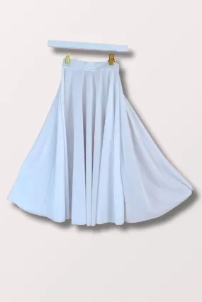 Girls Praise Dance Circle Skirt - White