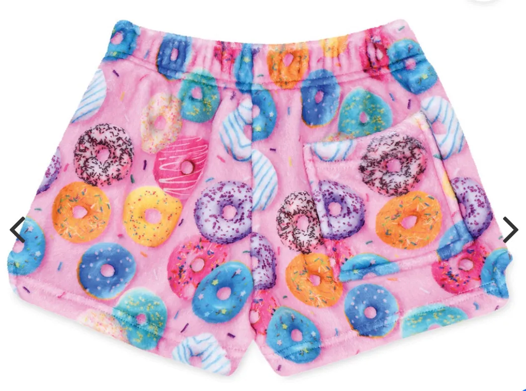 go donuts fuzzie shorts