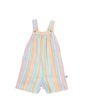 Goldie & Ace - Capri A Line Shortalls Pastel Stripe