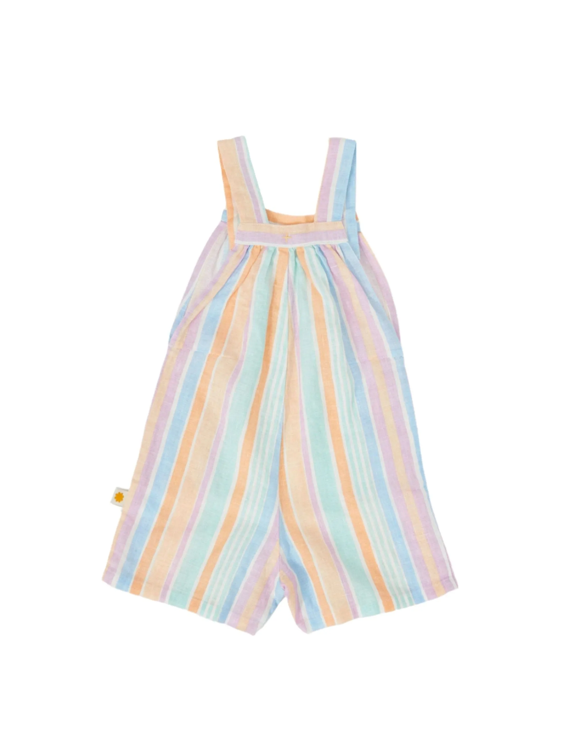 Goldie & Ace - Capri A Line Shortalls Pastel Stripe