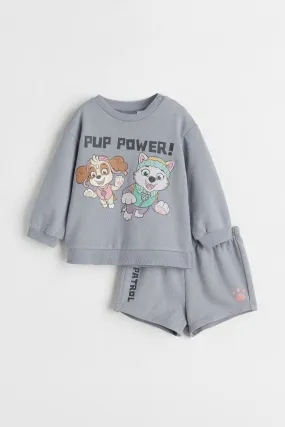 H&M 2-Piece Set, Taupe/PAW Patrol