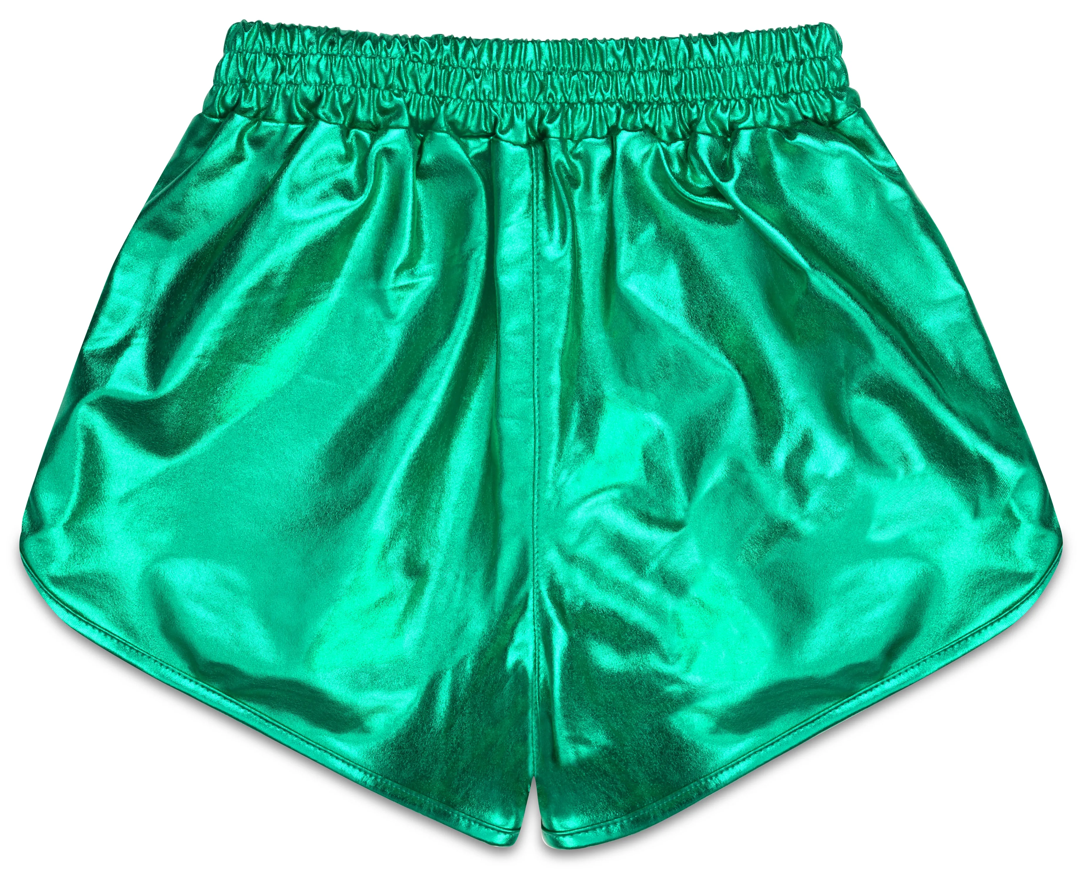 Iscream Metallic Plush Shorts - Green