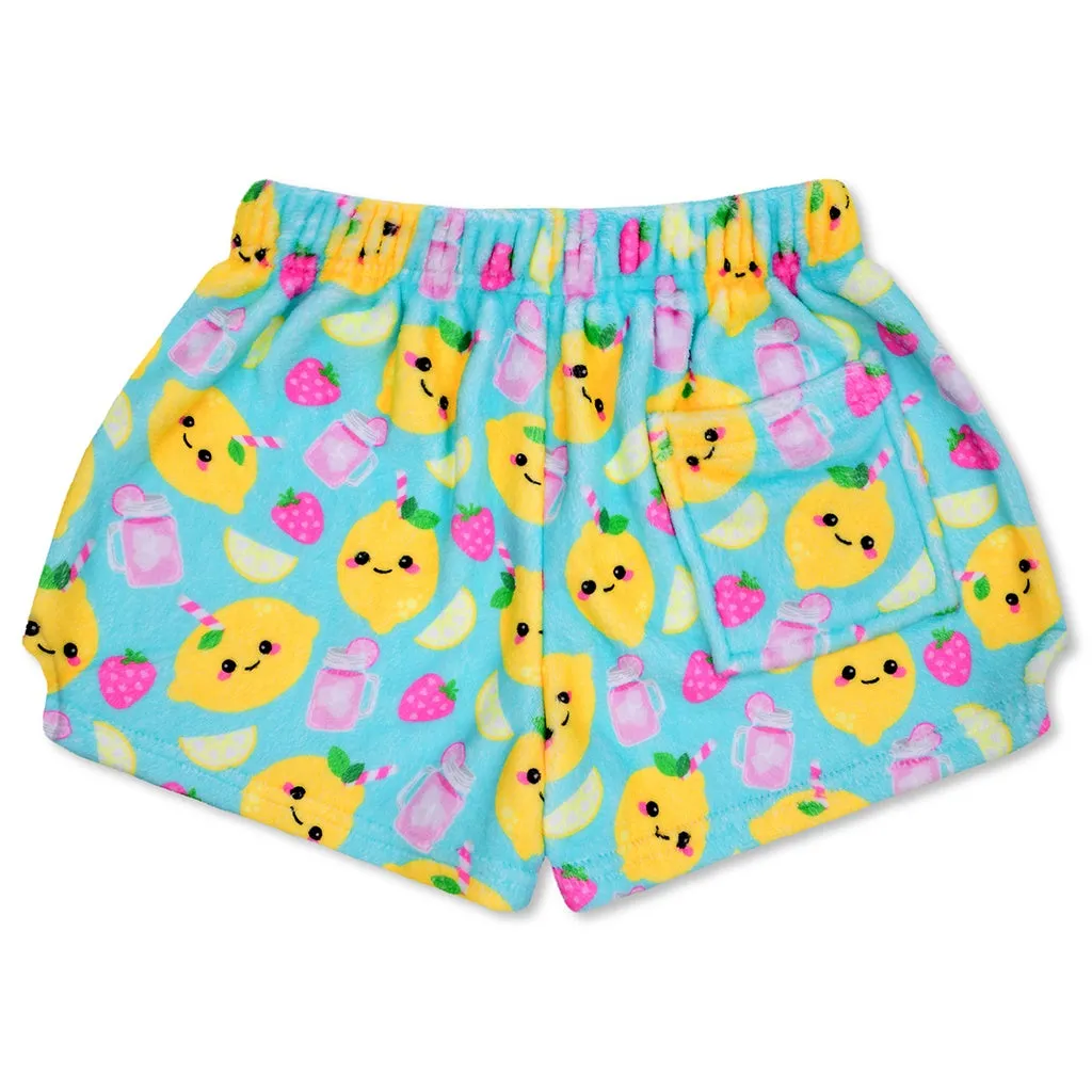 Iscream Strawberry Lemonade Plush Shorts