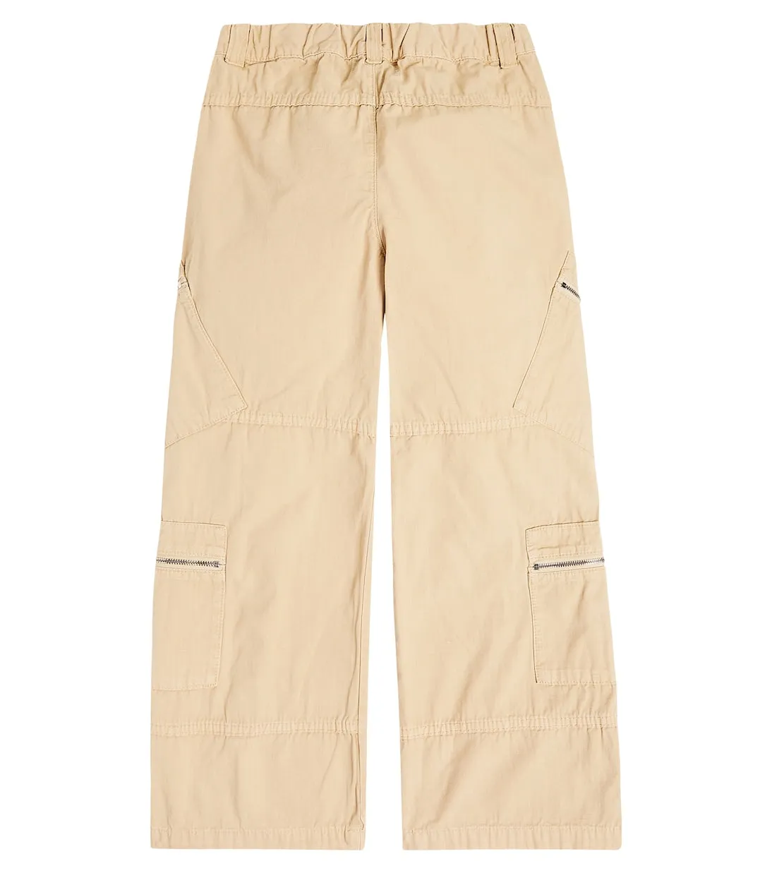 Le cargo marron cargo trousers in Jacquemus Enfant cotton, beige