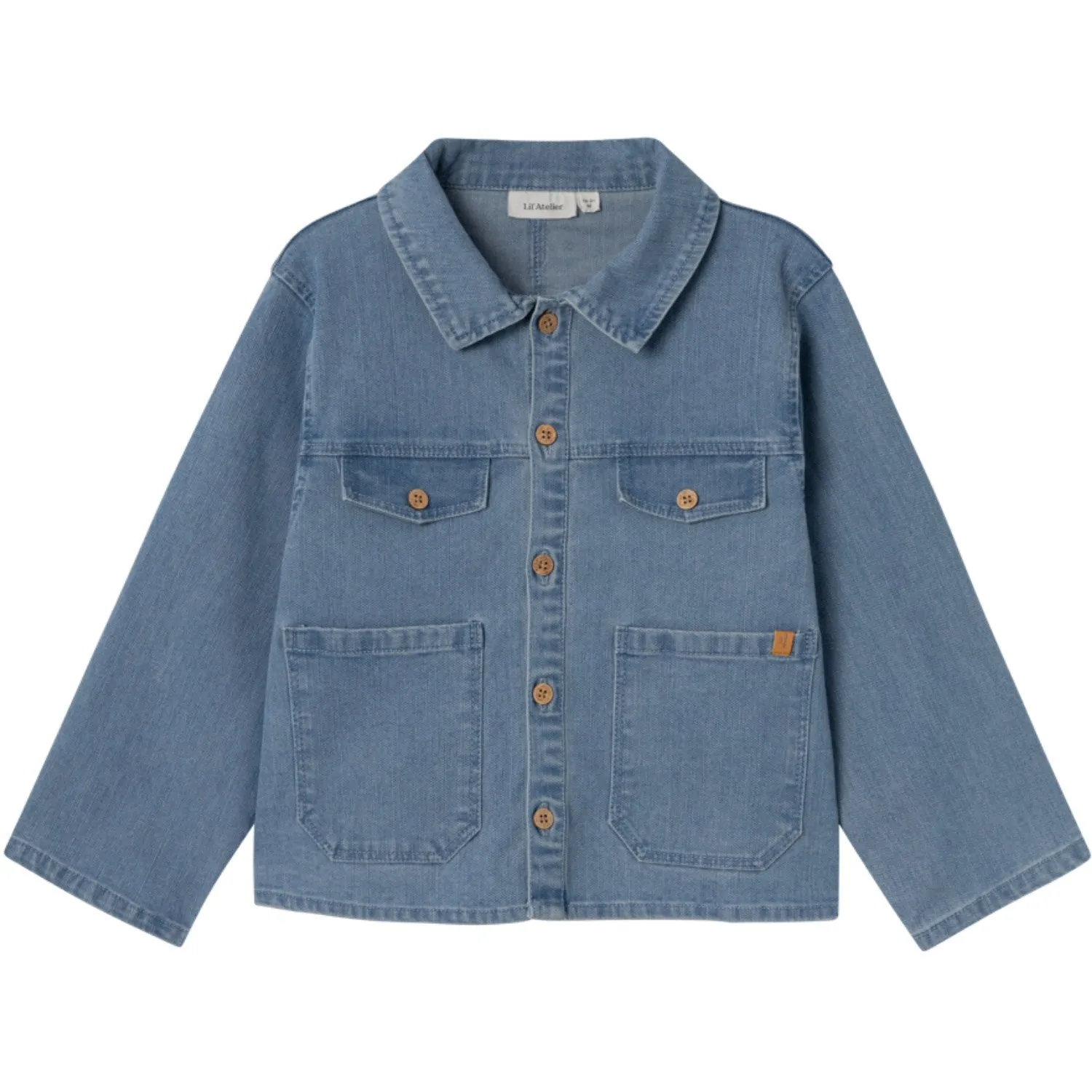 Lil'Atelier Medium Blue Denim Okaja Denim Shirt