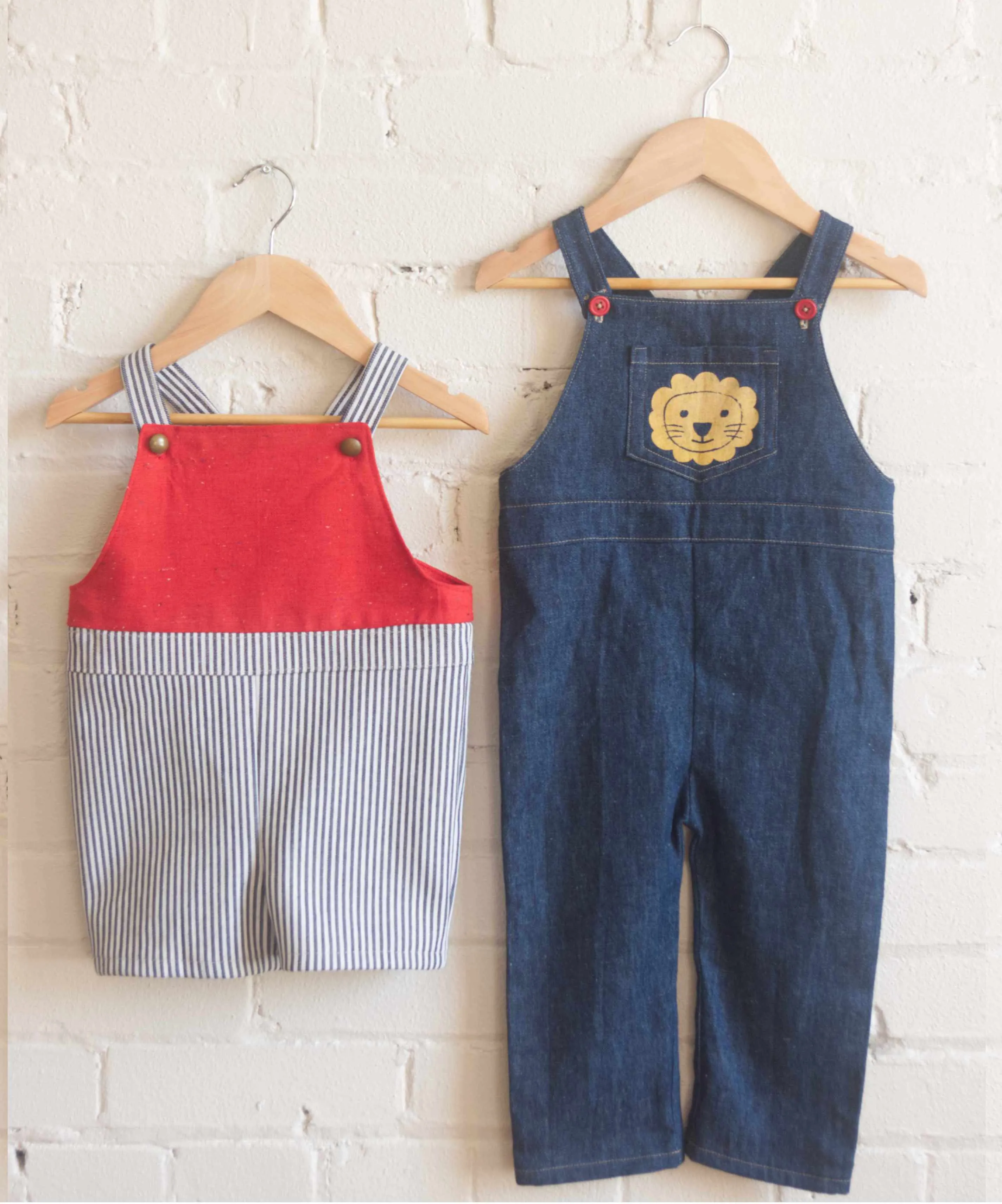 Lion Overalls Sewing Pattern for Kids