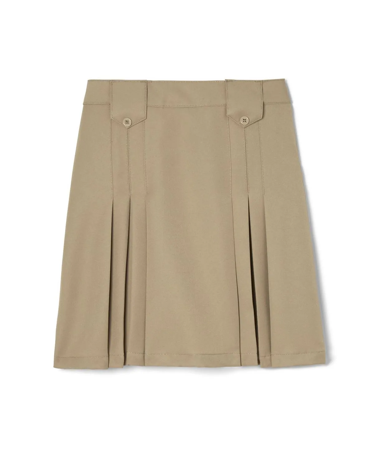 Little Girls' Pleated Front Skirt with French Toast Tabs