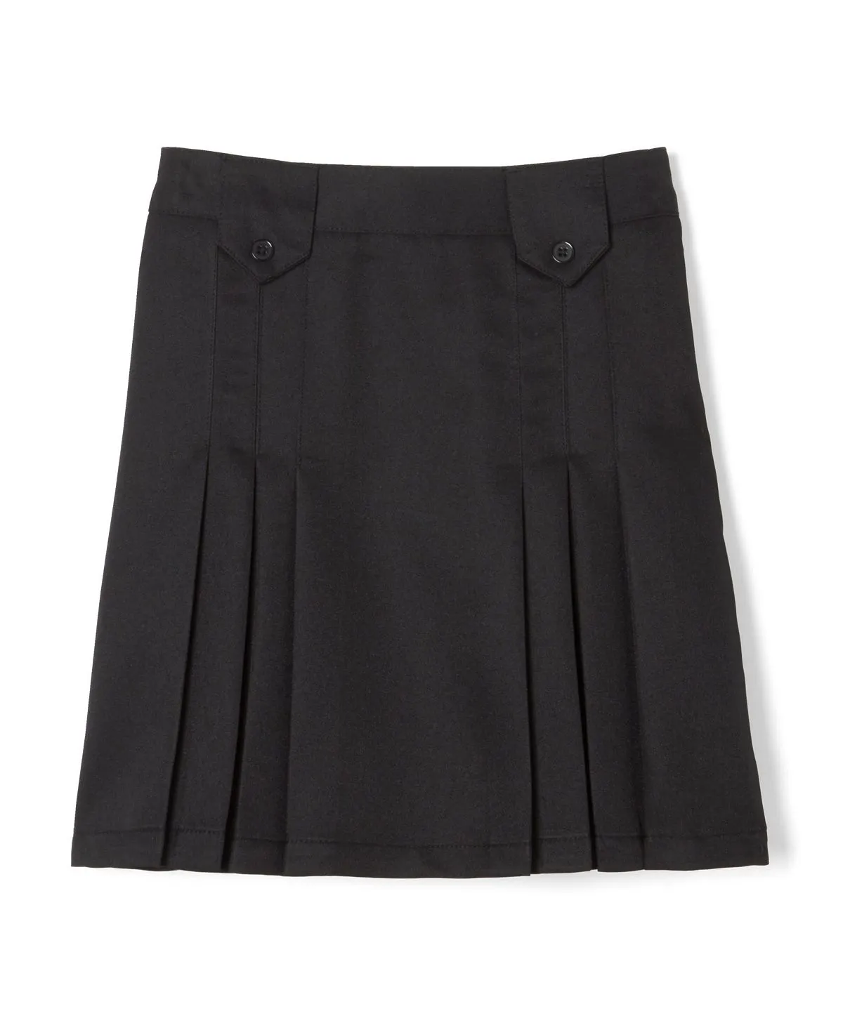 Little Girls' Pleated Front Skirt with French Toast Tabs