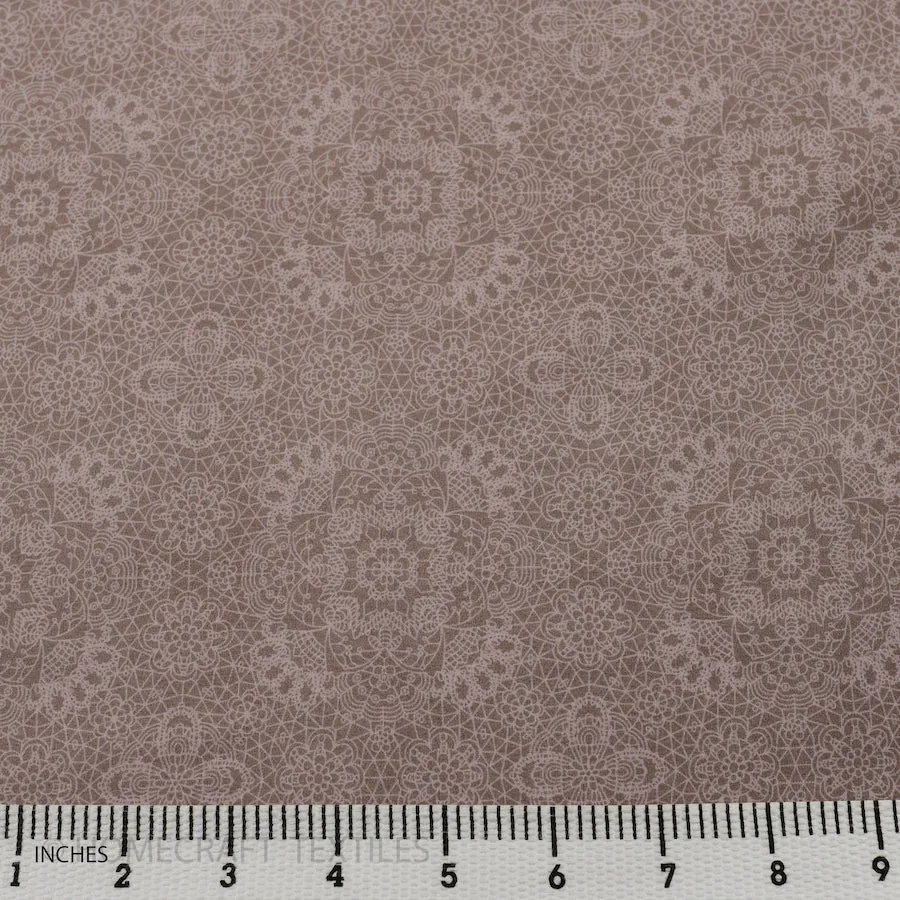 Mauve Geometric Cotton Print