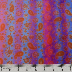 Meadow Tie Dye Paisley Cotton Print