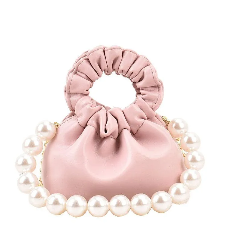 Mini Bag Adorned with Pearls