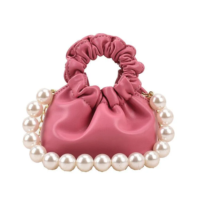 Mini Bag Adorned with Pearls