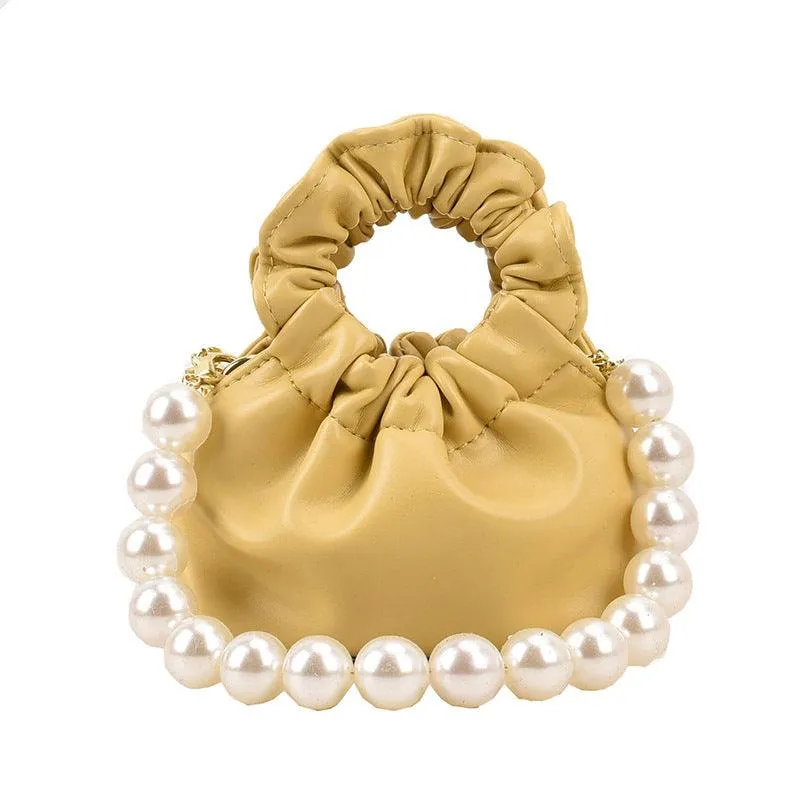 Mini Bag Adorned with Pearls