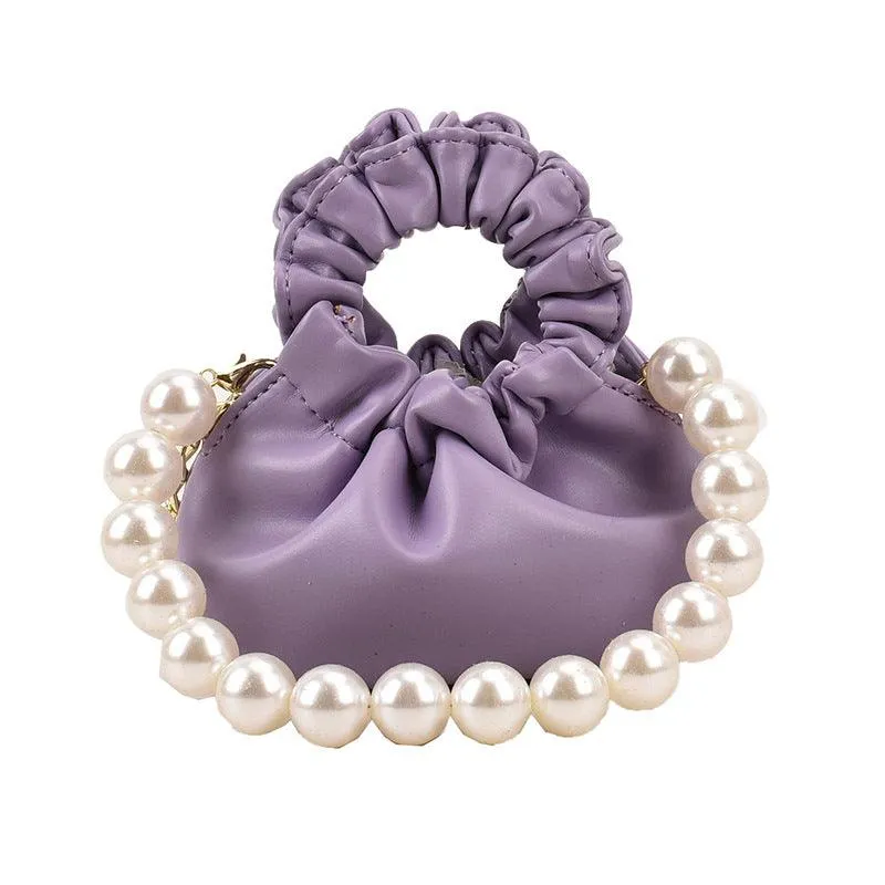 Mini Bag Adorned with Pearls