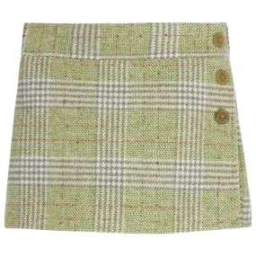 Mini Skort - Sage Tweed