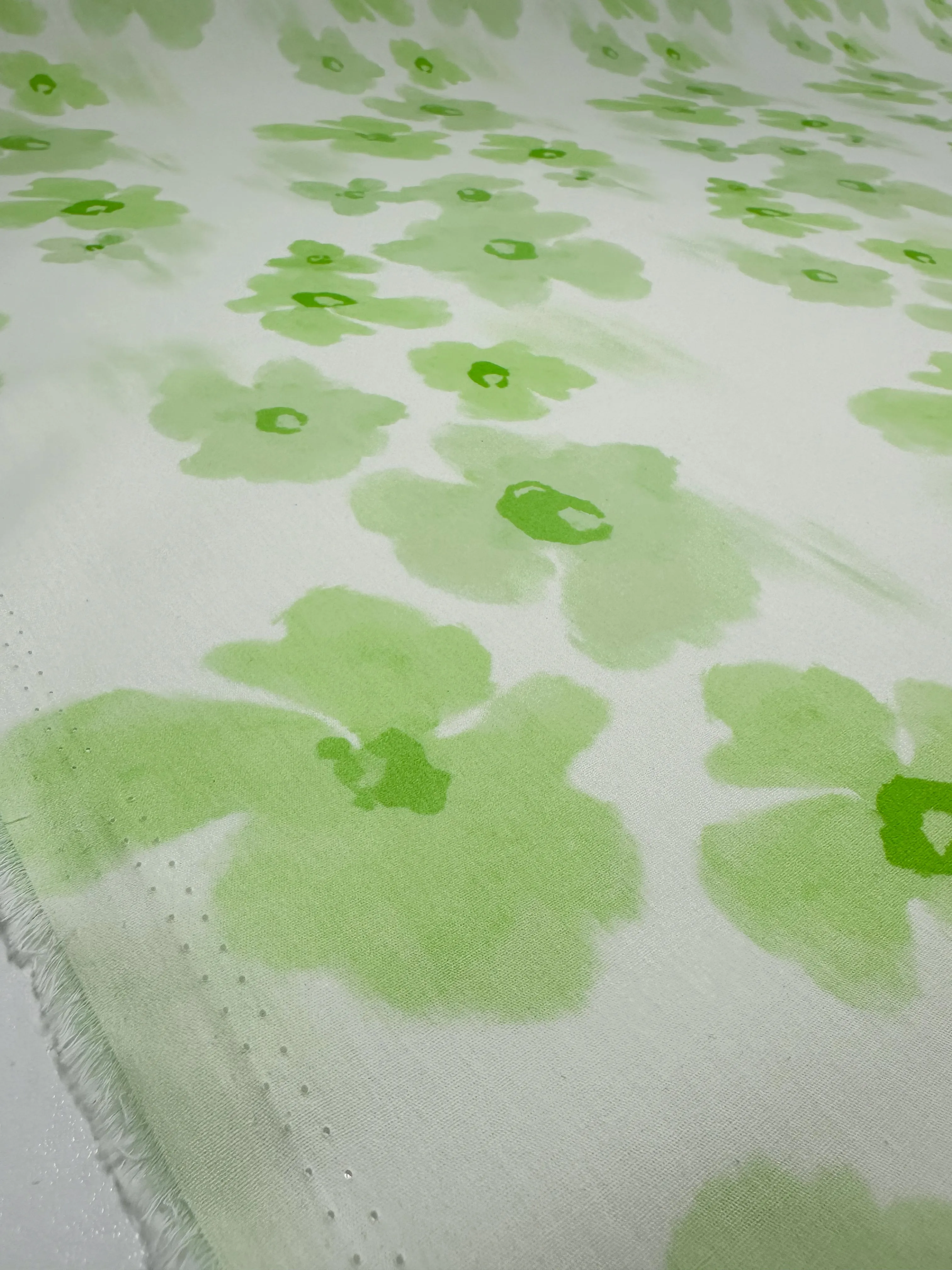 Printed Cotton - Lime Bloom - 150cm