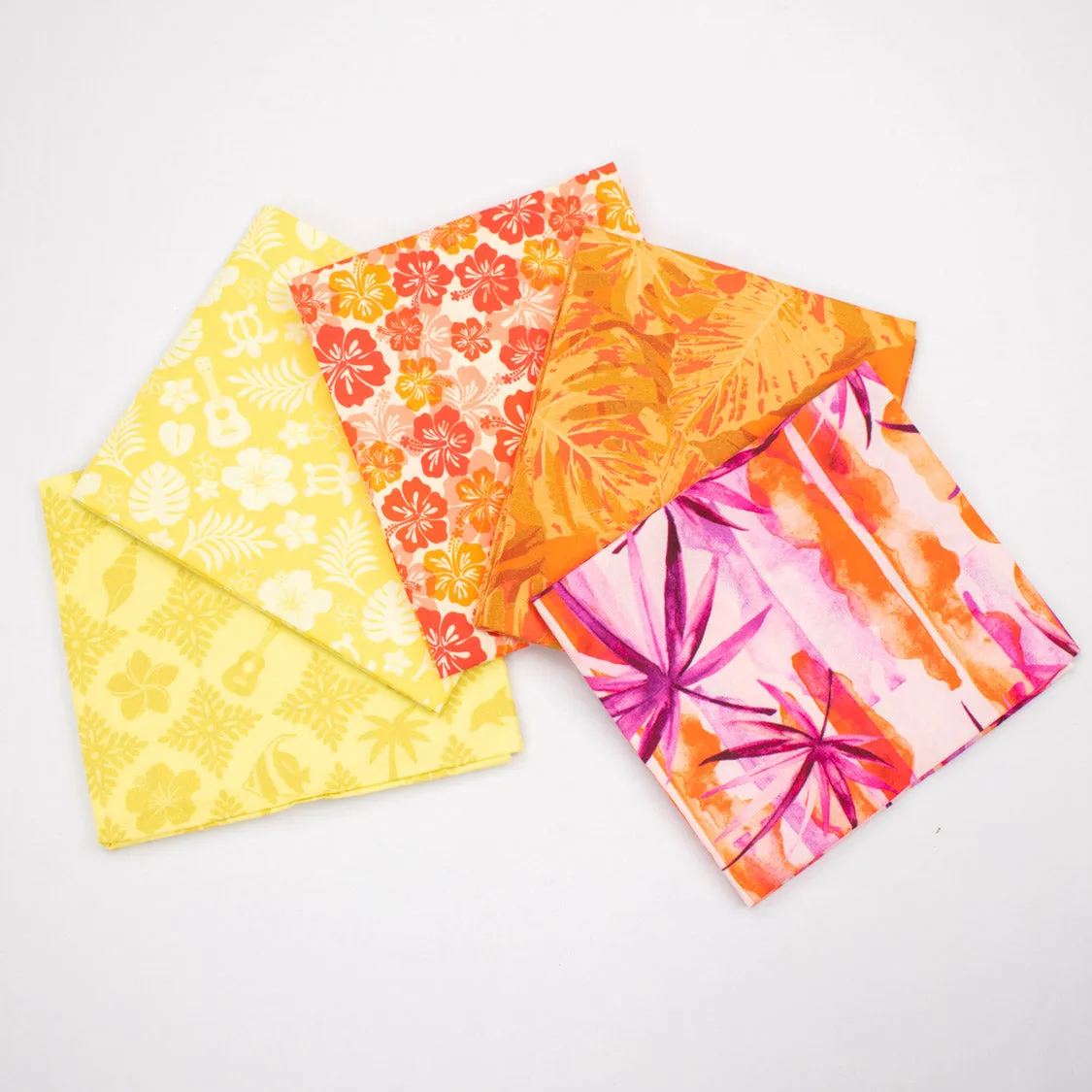 Printed Fat Quarter Bundles Hawaii Style Series-Yellow