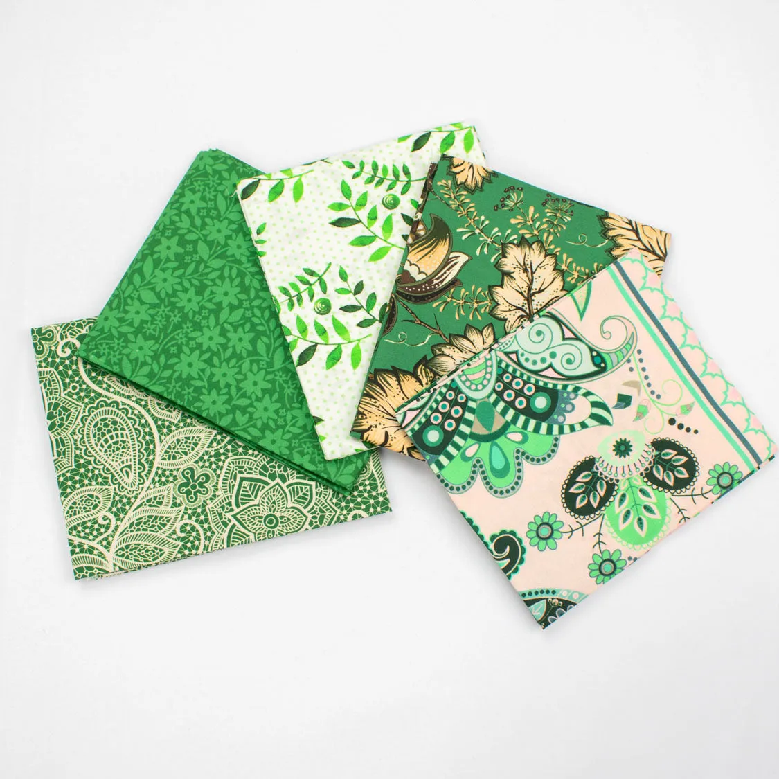 Printed Fat Quarter Bundles Provence Series-Green