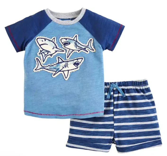 Shark Toddler Short Set