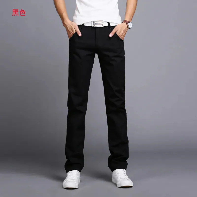 Spring Autumn Casual Pants Men Cotton Slim Fit Chinos Fashion Trousers Male Brand Clothing Plus Size 9 colour 919